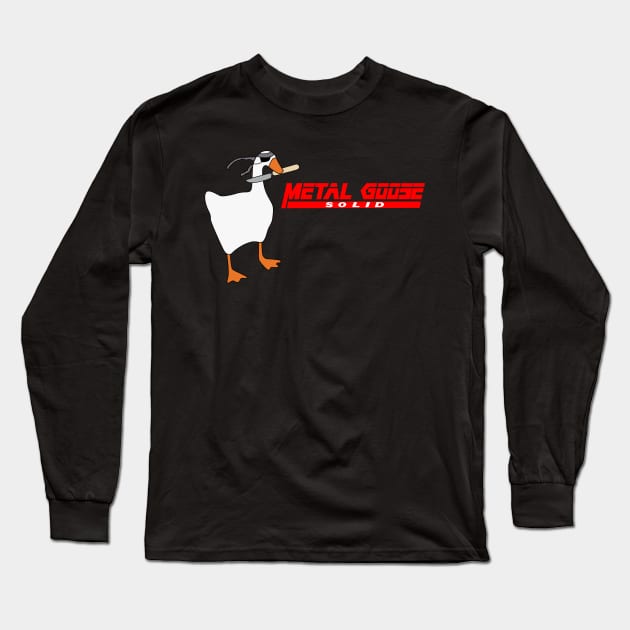 Metal Goose Solid Long Sleeve T-Shirt by zody